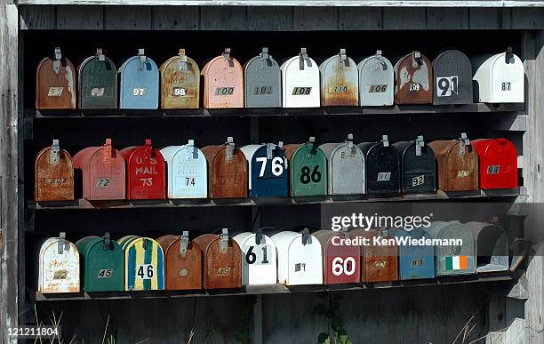 Mail Box Rows Row Of Mail Boxes Photos and Premium High Res Pictures - Getty Images
