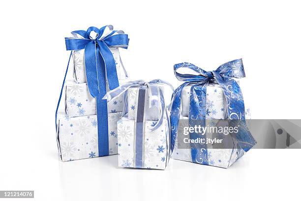 Blue Present Stack 1,034 Stack Of Presents Isolated Stock Photos, High-Res Pictures, and ...