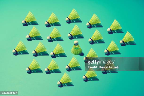 standing out from the crowd - large group of objects sport stock pictures, royalty-free photos & images
