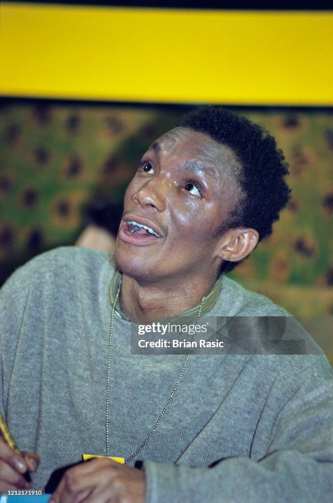 English Rapper Tricky English singer and musician Tricky appears an an in-store signing and ...