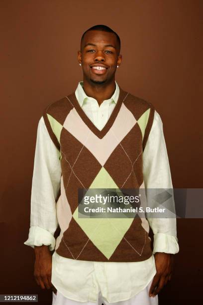 Draft prospect Rodney Stuckey poses for a portrait during media availability for the 2007 NBA Draft June 27, 2007 at The Westin Hotel Times Square in...