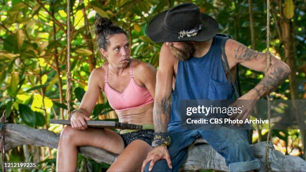 "The Penultimate Step of the War" - Sarah Lacina and Ben Driebergen on the two-hour Thirteenth episode of SURVIVOR: WINNERS AT WAR, airing Wednesday,...