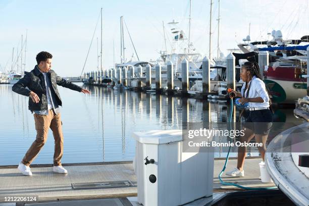 Love, Boat" - In the season finale of "black-ish," Dre can't come to terms with his new reality when he discovers something shocking about Pops and...