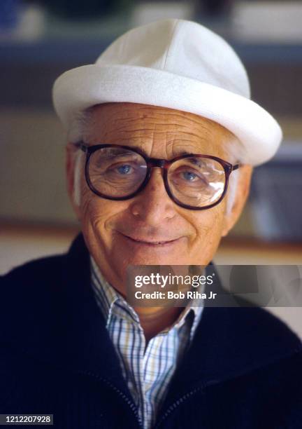 Television show creator Norman Lear at his home, February 27, 1984 in Los Angeles, California.