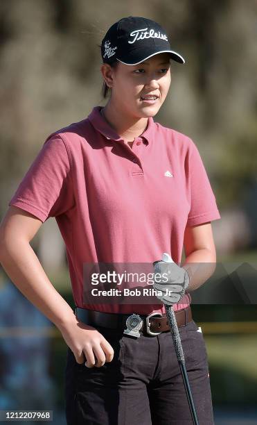 Golfer Michelle Wie, 13-years-old,during 2nd Round action at the LPGA Kraft Nabisco Championship, March 28, 2003 in Rancho Mirage, California.