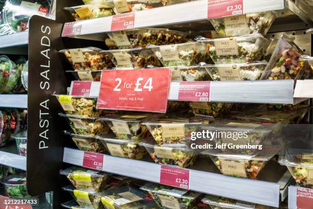 London, Waterloo Station, Sainsbury's prepared sandwiches.