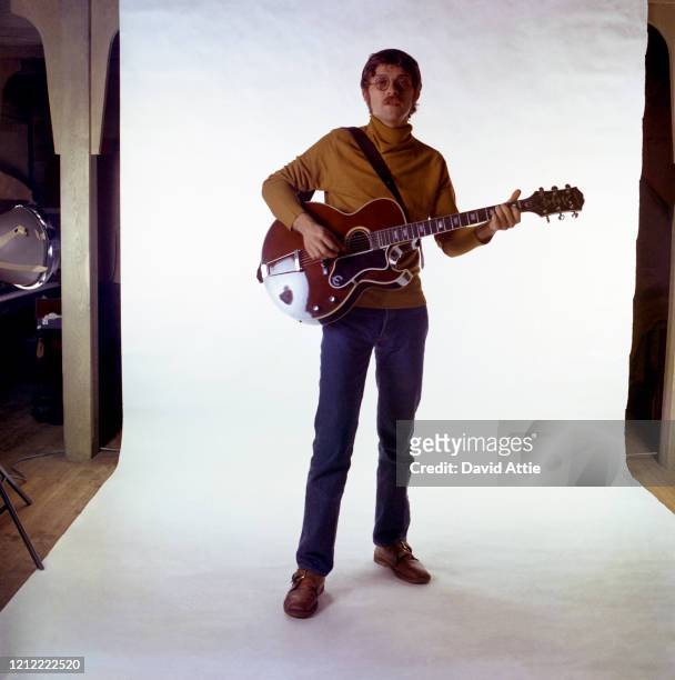 Robbie Robertson of the roots rock group The Band poses for a portrait in 1969 in Saugerties, New York.