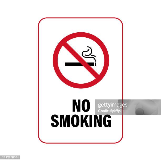stockillustraties, clipart, cartoons en iconen met niet roken teken - bord niet roken