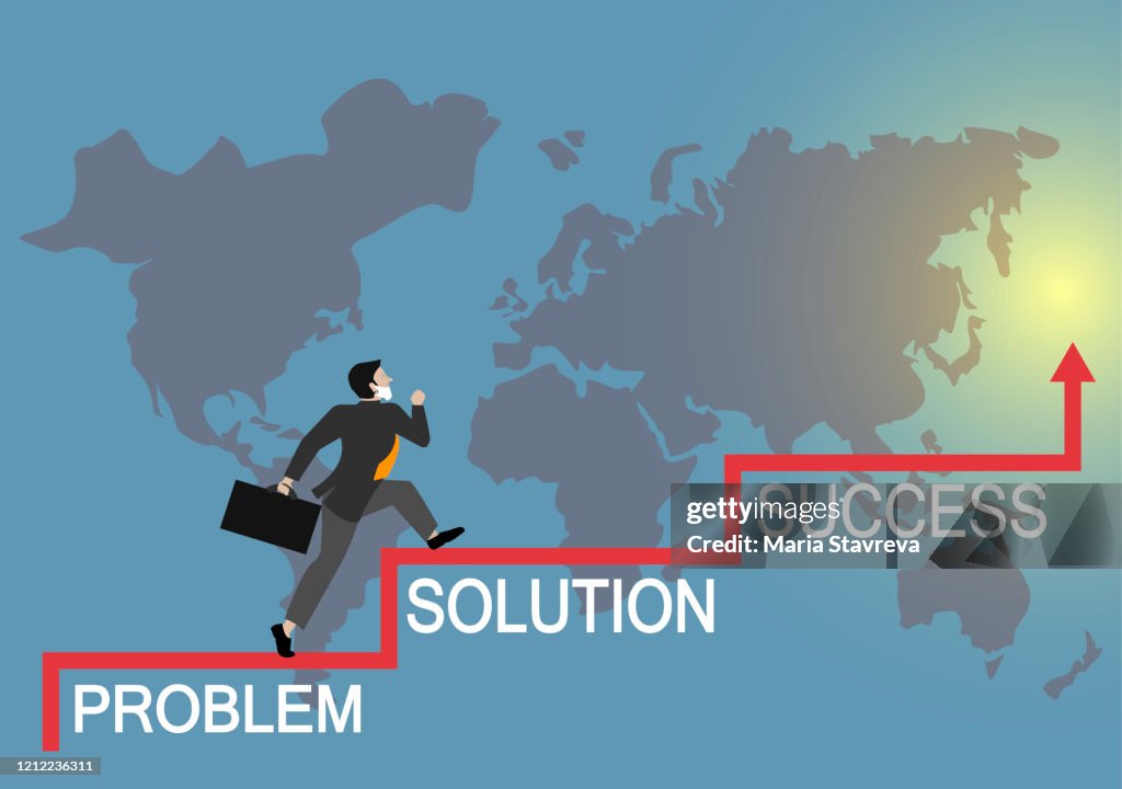 Business Conceptproblem Solution Successpandemia High-Res Vector ...