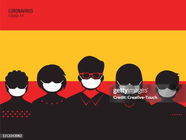 virus outbreak - spanish man stock illustrations