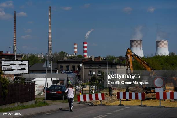 View of the Rybnik hard coal-fired power station on May 8, 2020 in Rybnik, Poland. Polish state-owned coal group PGG is to test 4,000 workers for...