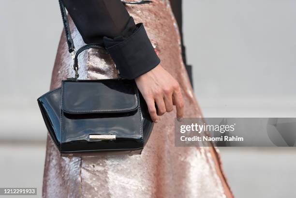 Rachel de Oliveira wears a Cazinc outfit ahead of Runway 1 at Melbourne Fashion Festival on March 11, 2020 in Melbourne, Australia.