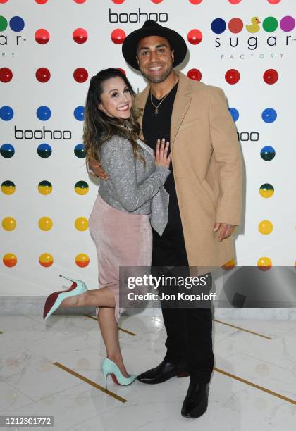 Ariadna Jacob and Johnny Castillo attend Influencer Management Company Influences' Hosts Launch Party For Girls In The Valley at The Sugar Factory on...