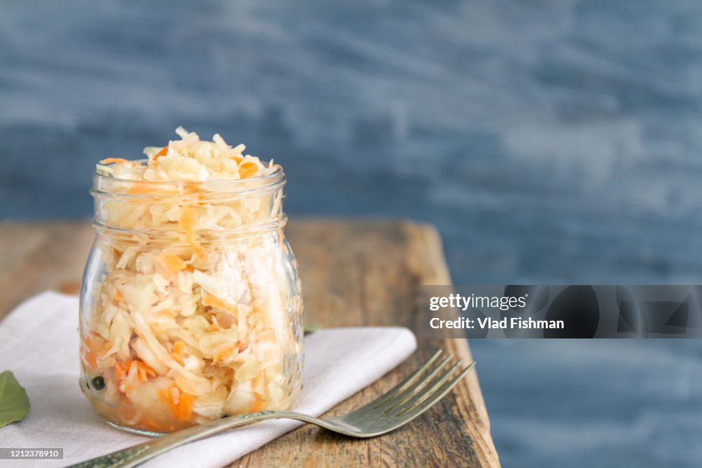 Homemade russian sauerkraut