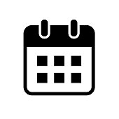Simple Flat design calendar icon