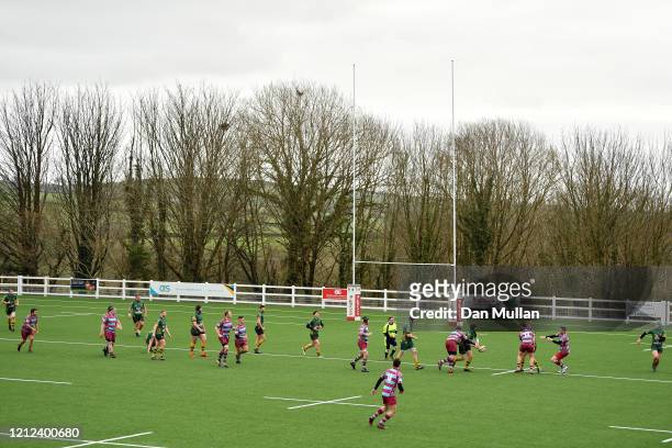 General view of play during the Lockie Cup Semi Final match between Old Plymouthian and Mannameadians and Plymstock Albion Oaks at Ivybridge Rugby...