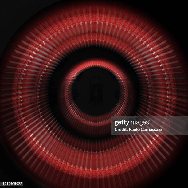 red circular projection - radio signal stock pictures, royalty-free photos & images