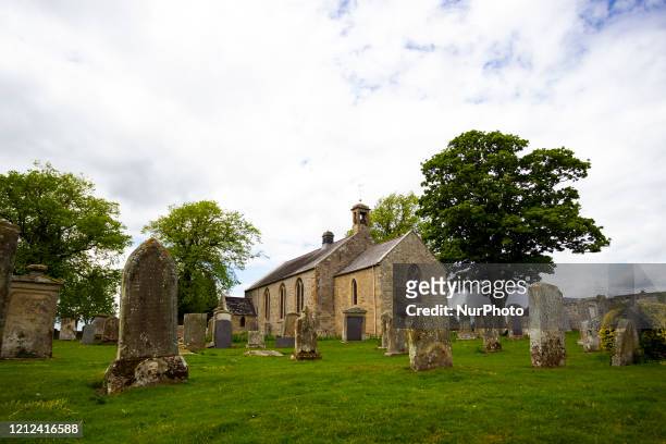 Reverend Anna Rodwell prerecords a Sunday service at Ednam Parish Church on May 09, 2020 in Ednam, Scotland. Churches and cathedrals across the Uk...