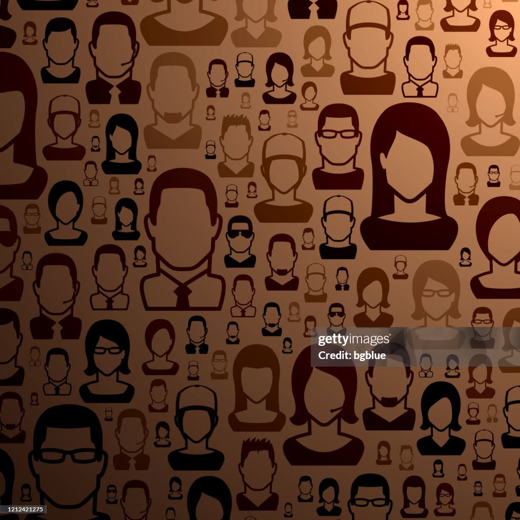 Abstract People Pattern Background Abstract Brown Background People Pattern High-Res Vector Graphic ...