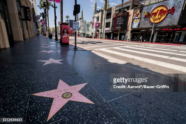 The star of singer Little Richard is on the Hollywood Walk of Fame on Hollywood Boulevard on May 09, 2020 in Los Angeles, California. Little Richard...