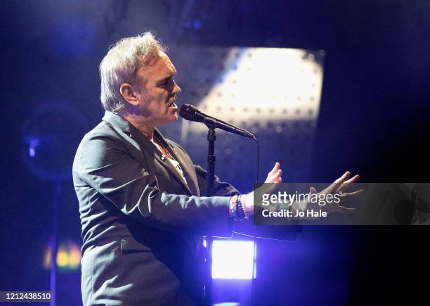 Morrissey performs at The SSE Arena, Wembley on March 14, 2020 in London, England.