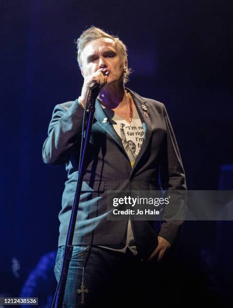 Morrissey performs at The SSE Arena, Wembley on March 14, 2020 in London, England.