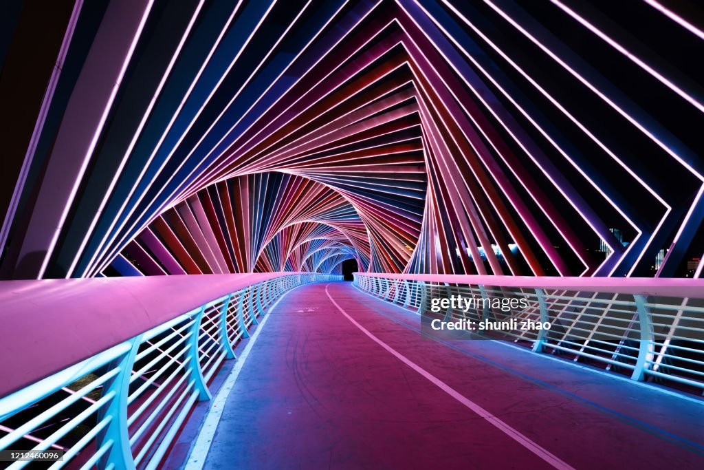 Rainbow Bridge at night
