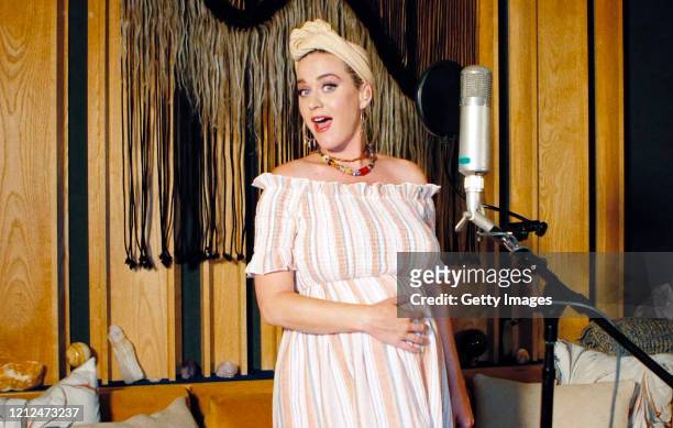 In this screengrab, Katy Perry performs during SHEIN Together Virtual Festival to benefit the COVID-19 Solidarity Response Fund for WHO powered by...