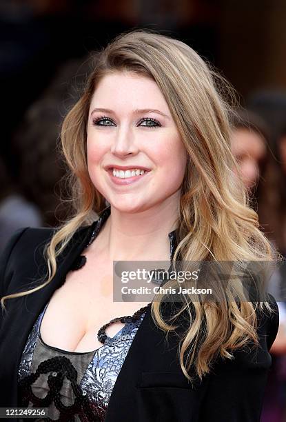 Singer Hayley Westenra attends the world film premiere of The Inbetweeners Movie at Vue West End on August 16, 2011 in London, England.