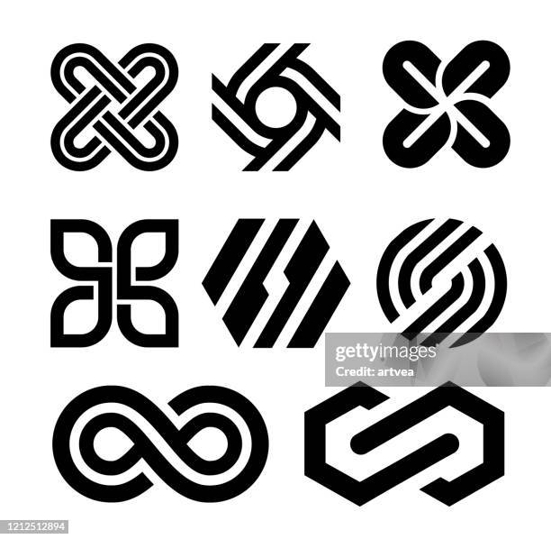 element design - infinity symbol stock illustrations