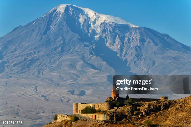 khor virap - armenian church stock pictures, royalty-free photos & images