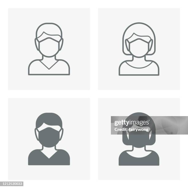 face mask,  medical mask icon - japan and medical and hospital stock illustrations