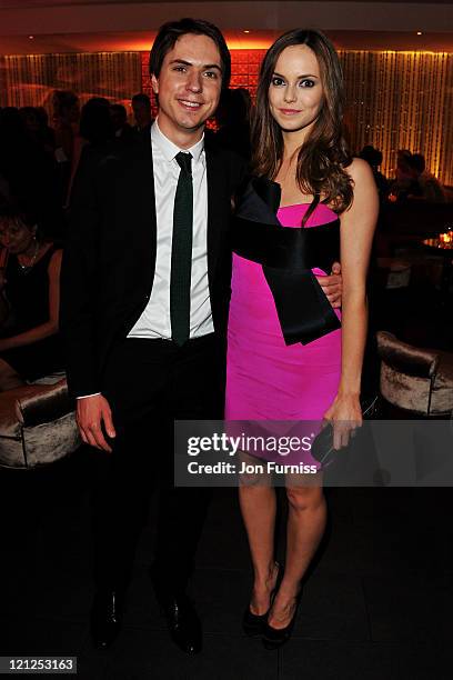 Joe Thomas and Hannah Tointon attend the Inbetweeners Movie world premiere afterparty at Aqua Kyoto on August 16, 2011 in London, England.