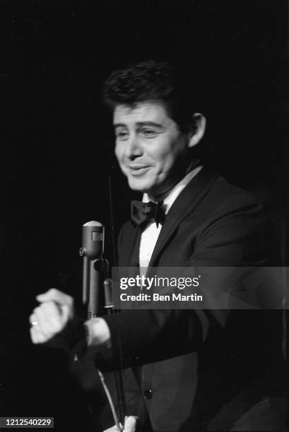 Eddie Fisher , American singer and actor, performing onstage, January 1960.