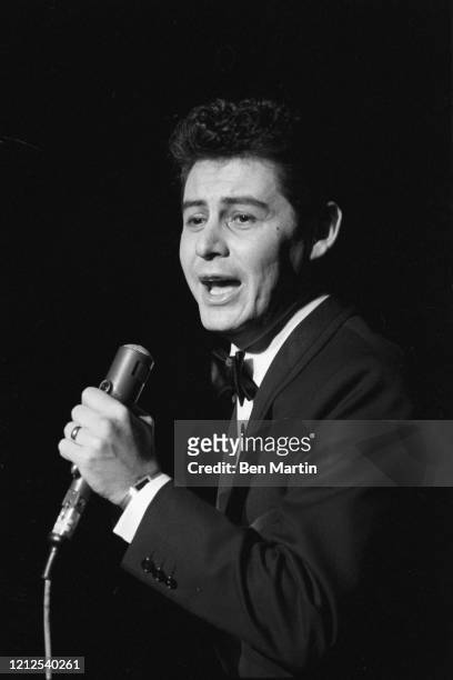 Eddie Fisher , American singer and actor, performing onstage, January 1960.