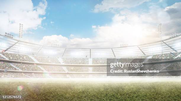 sunny soccer field