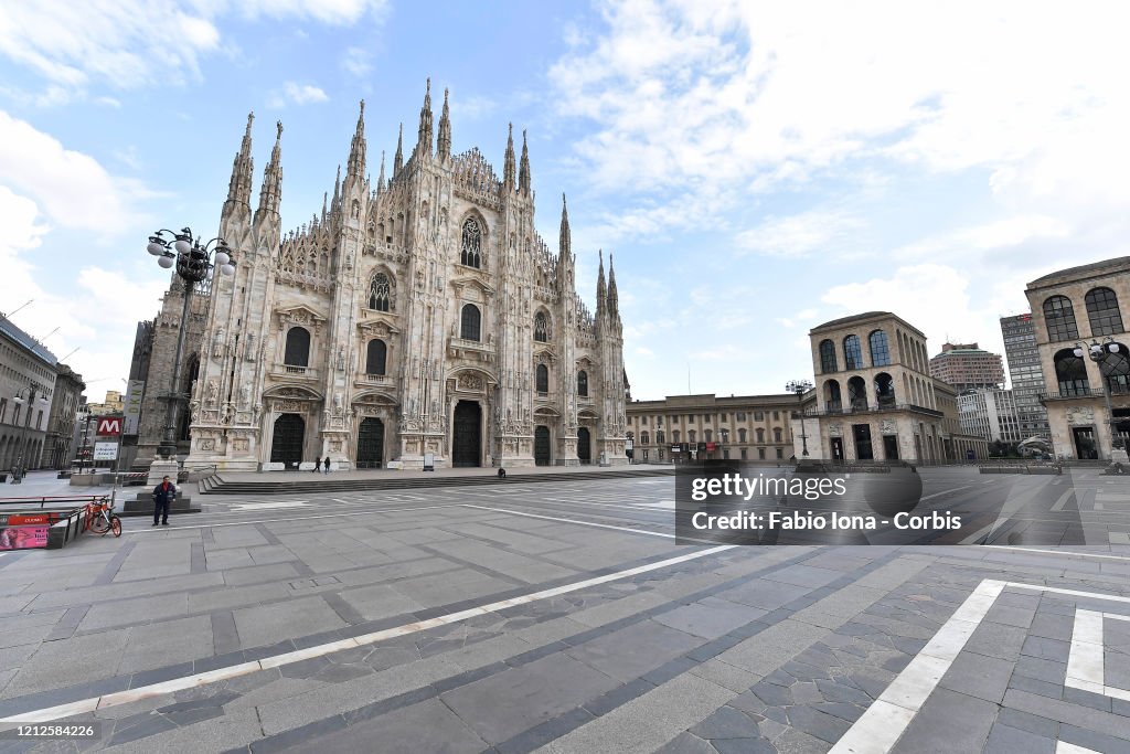 Italian Daily Life Comes To A Halt During Coronavirus Shutdown