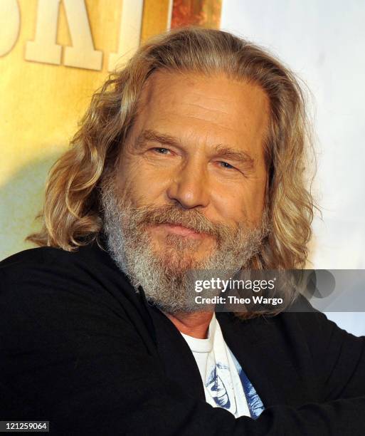 Jeff Bridges attends "The Big Lebowski" Blu-ray release at the Hammerstein Ballroom on August 16, 2011 in New York City.