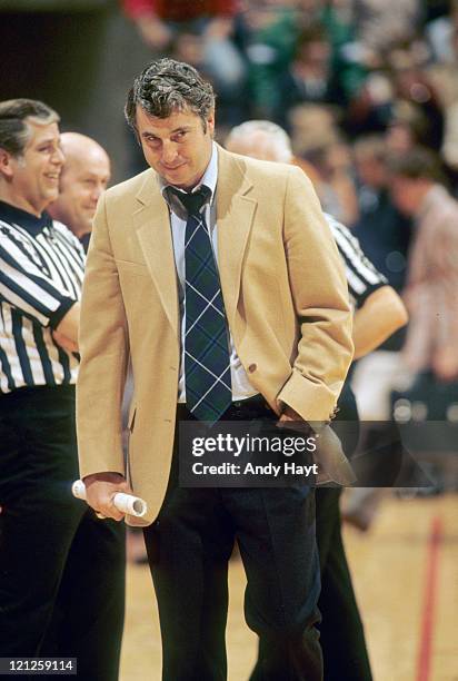 Indiana coach Bobby Knight during game vs Ohio State at Assembly Hall. Bloomington, IN 3/2/1980 CREDIT: Andy Hayt