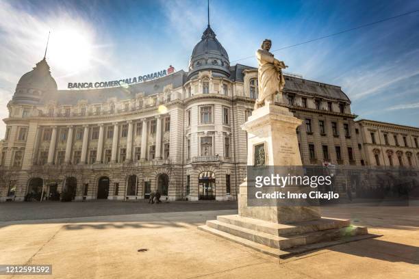 university square, bucharest - bucharest stock pictures, royalty-free photos & images