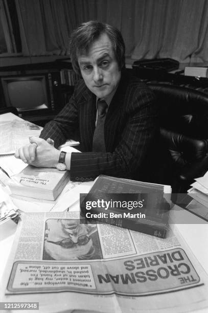 Harold Evans, Editor of the London Sunday Times, 1975.