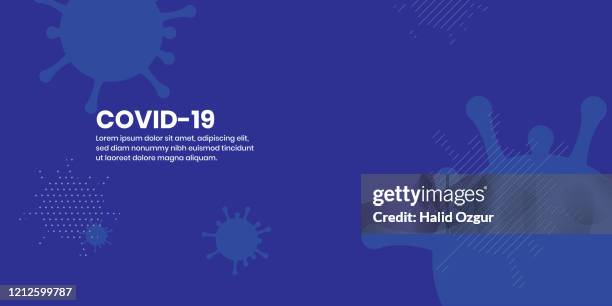 corona virus covid-19 abstrakte flache hintergrund - covid 19 stock-grafiken, -clipart, -cartoons und -symbole