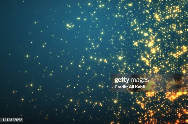 gold stars dots scatter texture confetti background - sequin stock illustrations stock illustrations