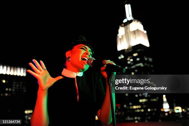 Singer Natalia Kills attends Gotham Organization's presentation of the 4th Annual Open A.I.R: Artist In Residence Summer Concert Series to benefit...