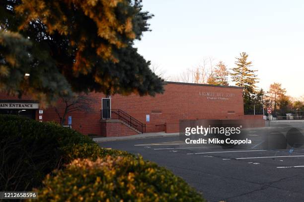 View of Ridgewood High School as the coronavirus continues to spread across the United States on March 15, 2020 in Ridgewood, New Jersey. Bergen...