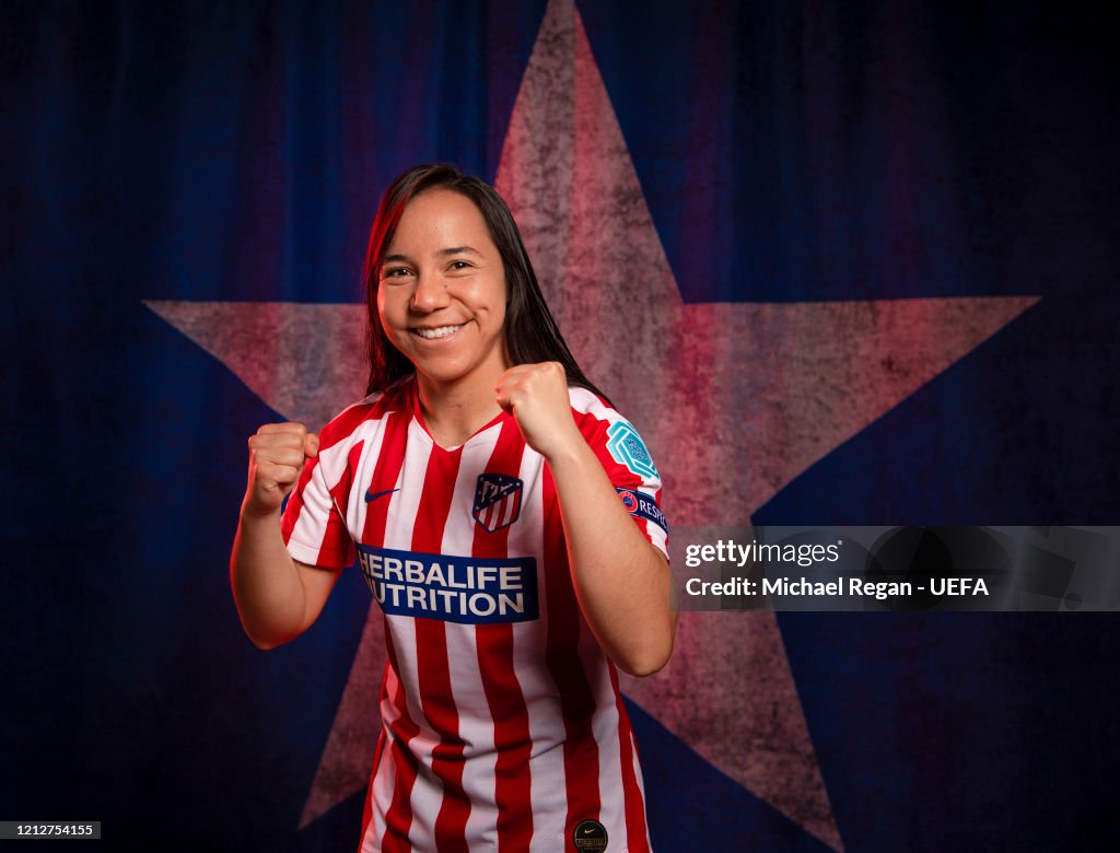 UEFA Women's Champions League Portrait Shoots: Atletico Madrid
