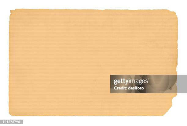 beige coloured background resembling textured frayed corrugated paper sheet having horizontal stripes - brown paper stock illustrations