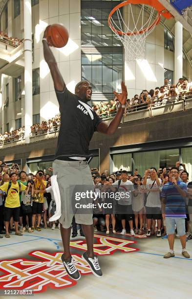Kevin Garnett of Boston Celtics attends ANTA commercial event on August 17, 2011 in Wuhan, Hubei Province of China.