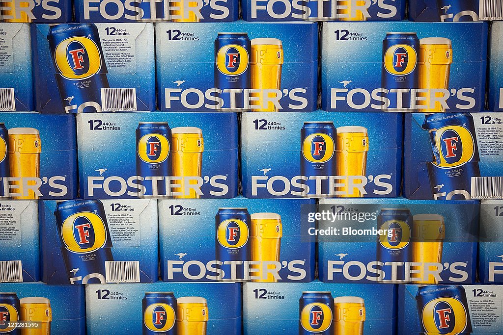 SABMiller And Foster's Products As A$9.5 Billion Bid Turns Hostile
