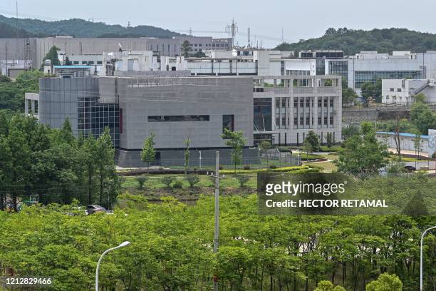 The view shows the P4 laboratory building at the Wuhan Institute of Virology in Wuhan in China's central Hubei province on May 13, 2020. Opened in...
